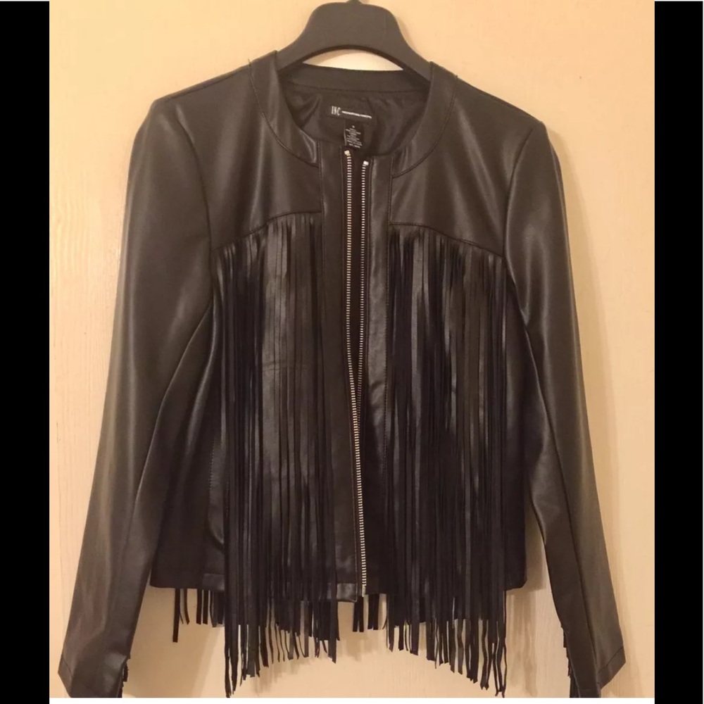 INC international concepts fringe jacket
